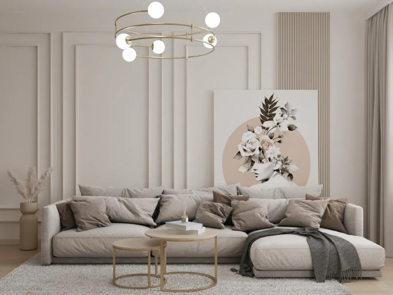 Люстра у вітальні