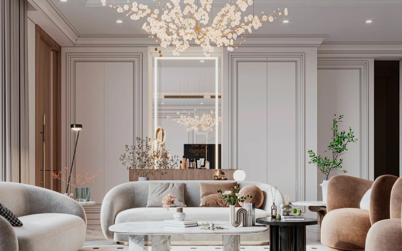 Люстри у вітальню