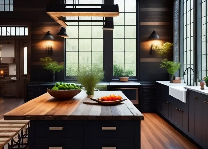 Люстра лофт для кухні